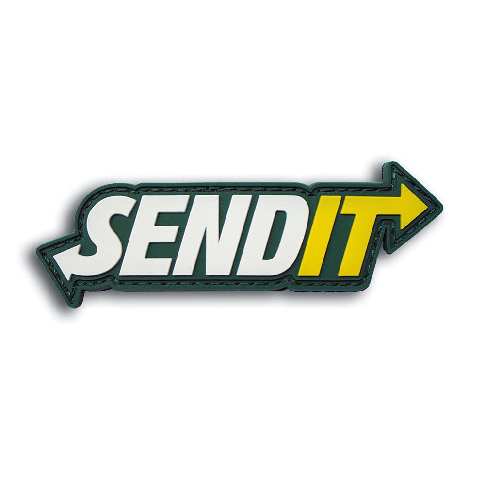 Send It PVC Morale Patch - Funny Morale Patch Tactical Military Patch - Military Patches - Perfect for Your Military Army Gear Tactical Backpack Cap Vest and Dog Harness