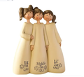 Sisters & Friends Resin Angels Figurines for Home Decor