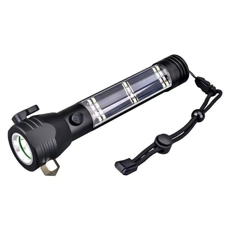 New High-Intensity Solar USB Rechargeable LED Flashlight