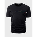 Men's 100% Cotton Printed Short Sleeve T-Shirt