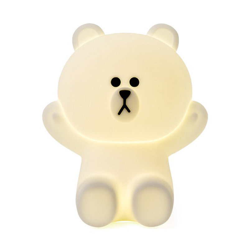 Brown Bear Bedroom Cute LED Night Light for Home