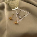 Irregular Foil Texture Ear Pins - Creative Women's Earrings