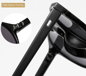 Retro Round Frame Metal Hinge Sunglasses for Men