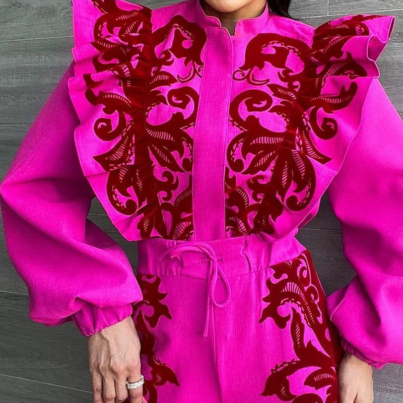 2023 Women's Fashion Long Sleeve Two-Piece Set