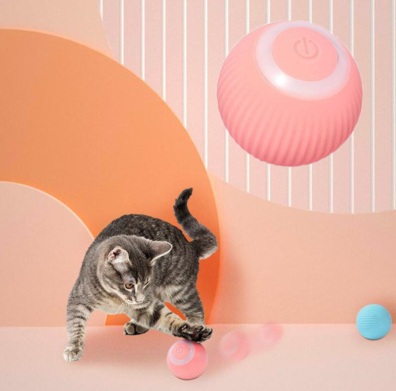 Automatic Rolling Ball for Intelligent Cat Play