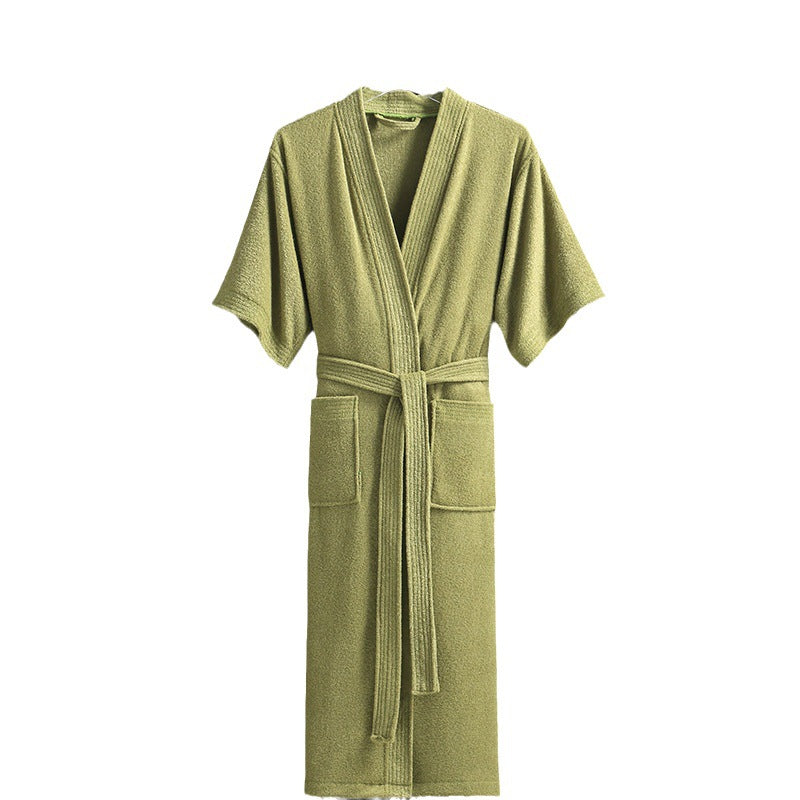 Lightweight Summer Short Sleeve Bathrobe for Couples