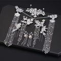 Traditional Hanfu Hairpin Set with Tassels and Accessories
