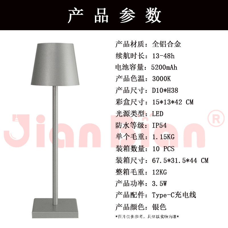 LED Creative Vintage Table Lamp with USB Charging