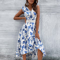 2022 Summer New Women's Lace Dress with Print