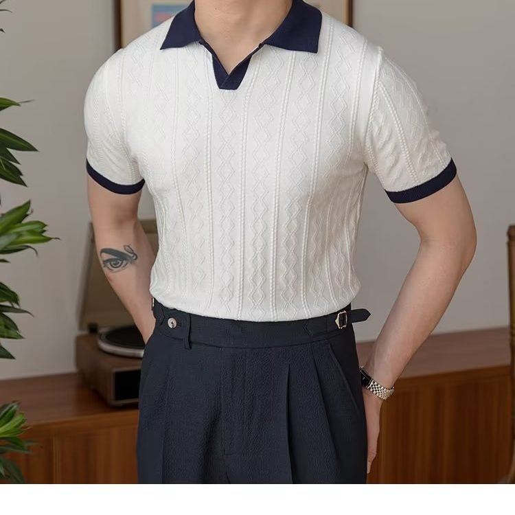 2023 Summer Korean Style Slim Fit Polo Shirt