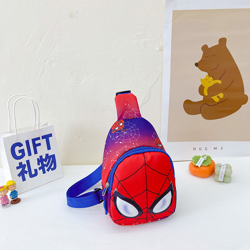 Cute Cartoon Spider Kids Crossbody Bag for Boys