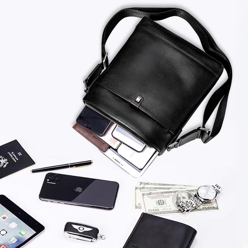 Leather Casual Crossbody Bag - Business Handbag