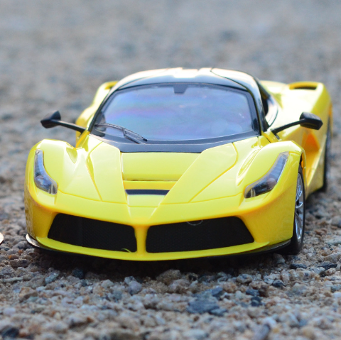Large Electric Remote Control Car - Realistic Red 1:14