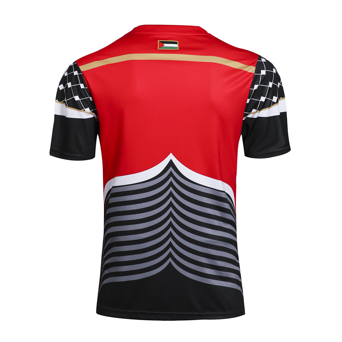 16-17 Palestine White and Black Jersey
