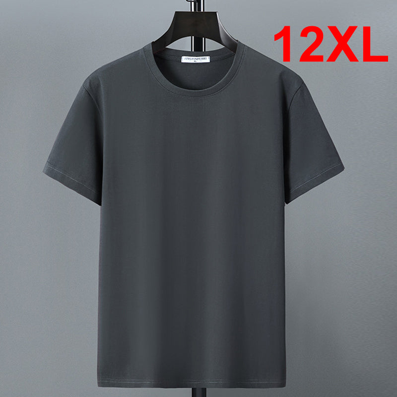 Spring Men's Round Neck Loose Plus Size T-shirt