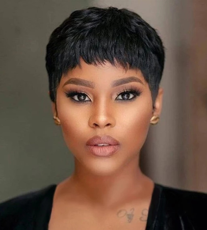 Pixie Human Hair Wig - 100% Remy Hair for Women