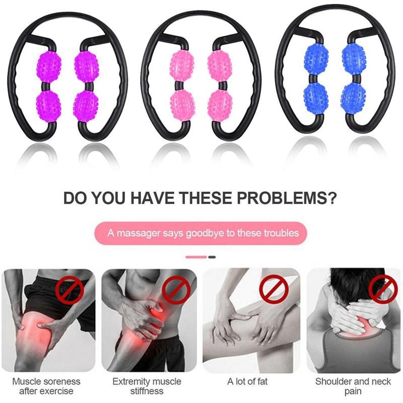 Circular Leg Trainer with Muscle Massage Roller