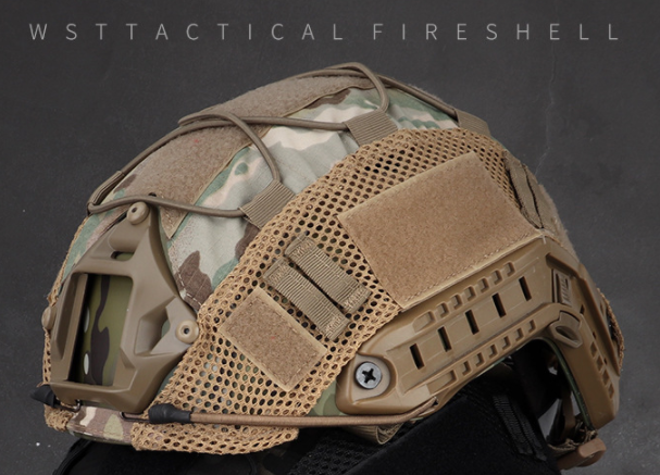 Outdoor CS Helmet Nylon Mesh Cover with Strong Protection