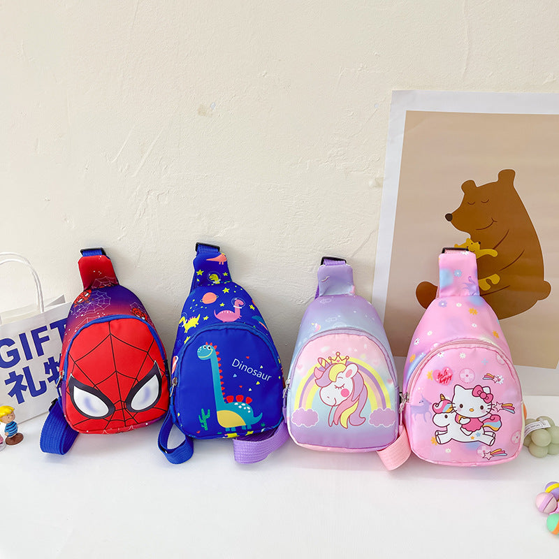Cute Cartoon Spider Kids Crossbody Bag for Boys