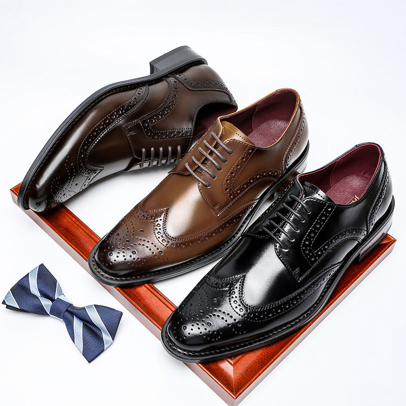 2023 Summer Men's Casual Leather Dress Shoes