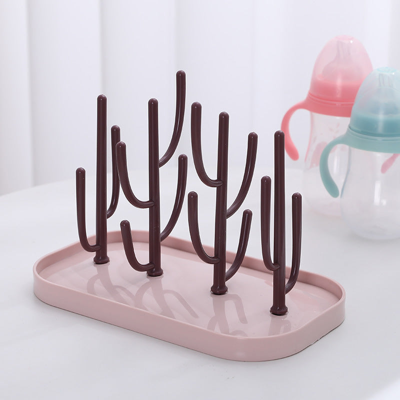 Multi-functional Baby Cactus Bottle Drying Rack