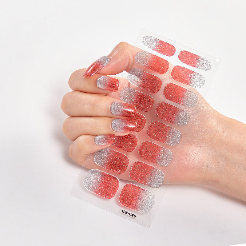 16-Color Solid Nail Stickers for Elegant Designs