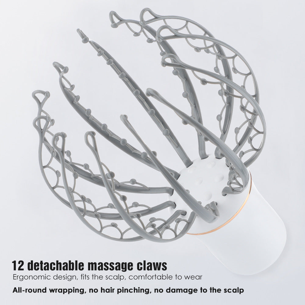 Cross-Border Electric Octopus Massager for Head Relief