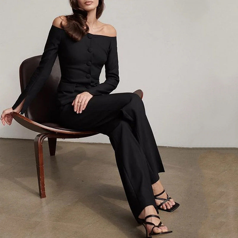 2023 Women's Fashionable Two-Piece Set with Pants
