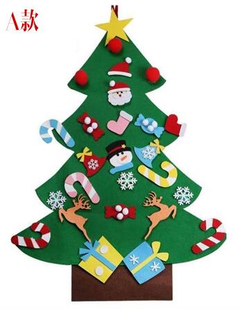 Felt Christmas Tree DIY Kit with Santa Claus