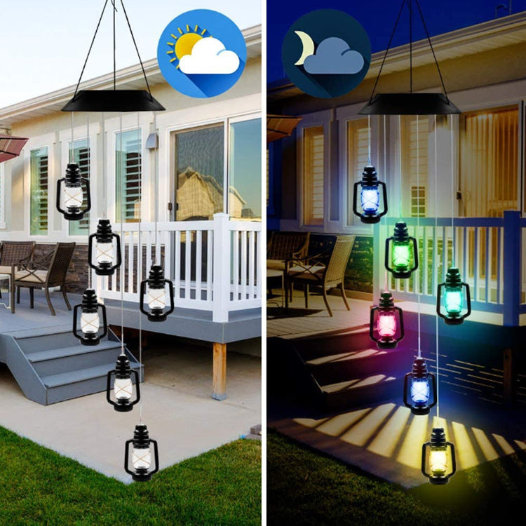 Outdoor Solar LED Wind Chime Light - Hummingbird Design
