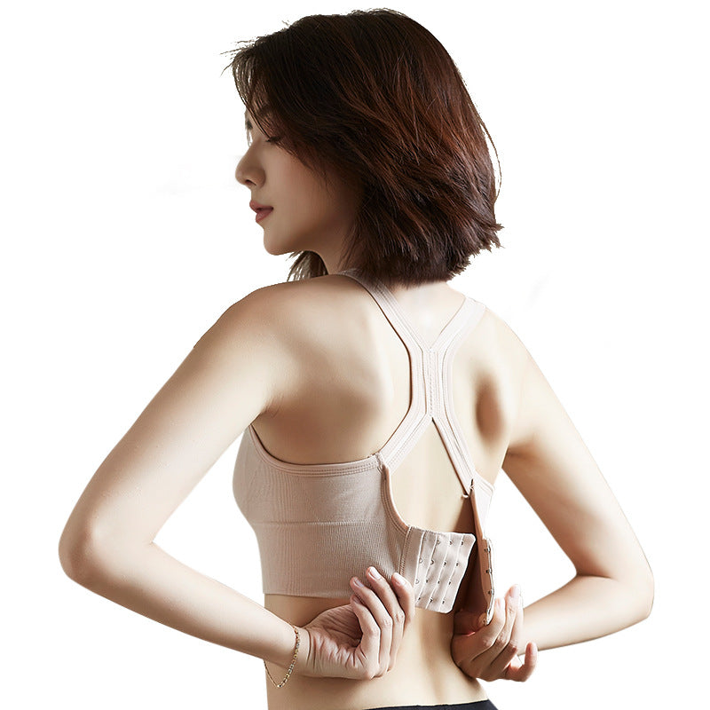 Women's Shockproof Sports Bra with Built-in Padding