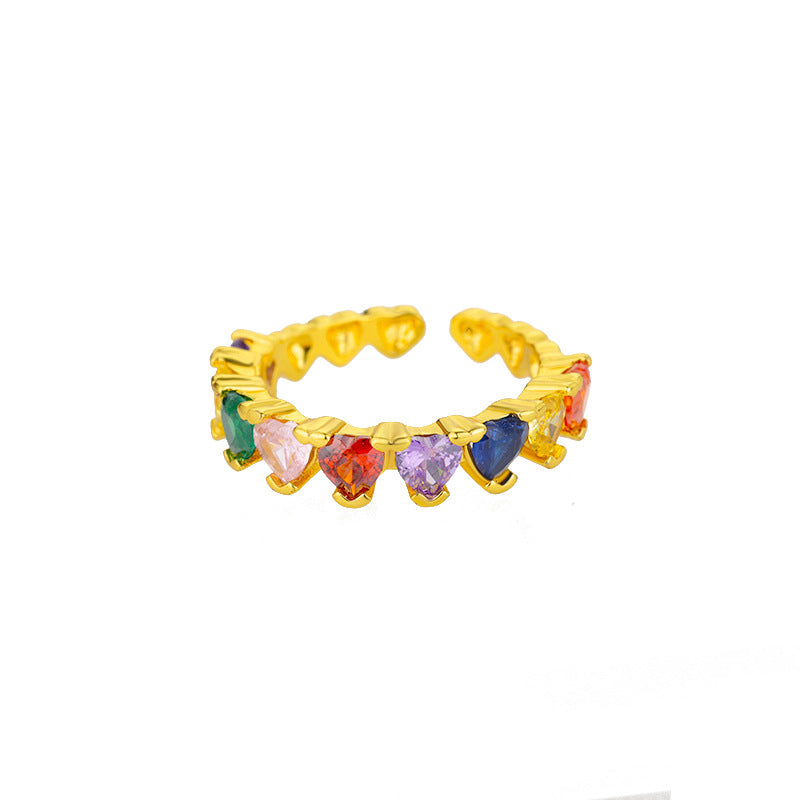 Trendy Geometric Zirconia Stackable Ring Jewelry