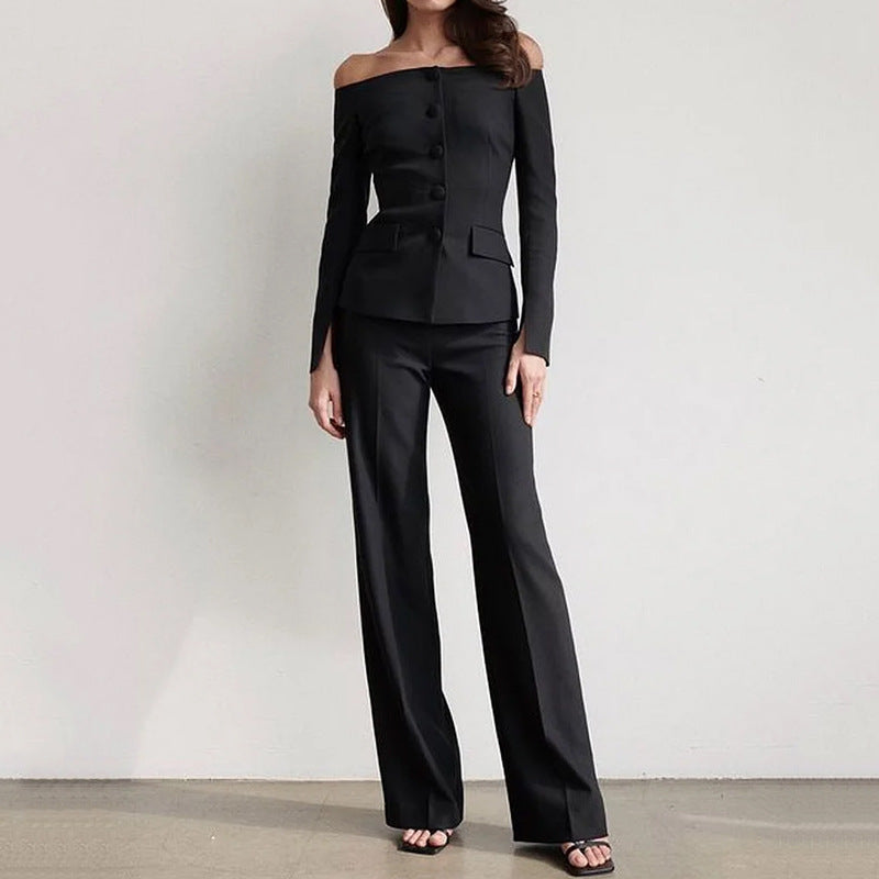 2023 Women's Fashionable Two-Piece Set with Pants