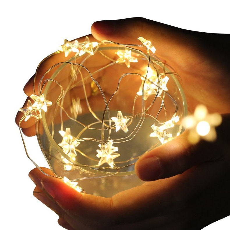 Star Copper Wire Light Flower Gift Box String Lights
