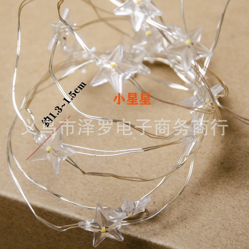 Star Copper Wire Light Flower Gift Box String Lights