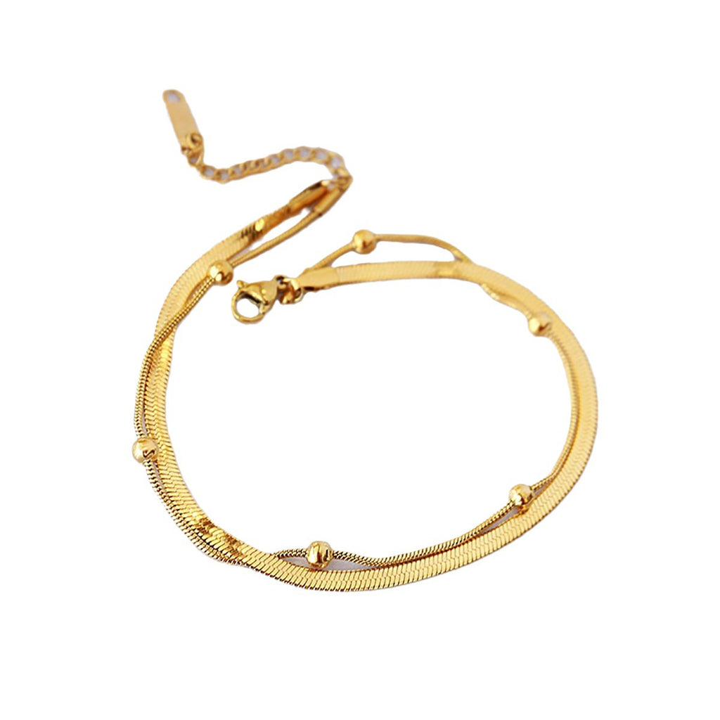 Minimalist 18K Gold Plated Bracelet for Women