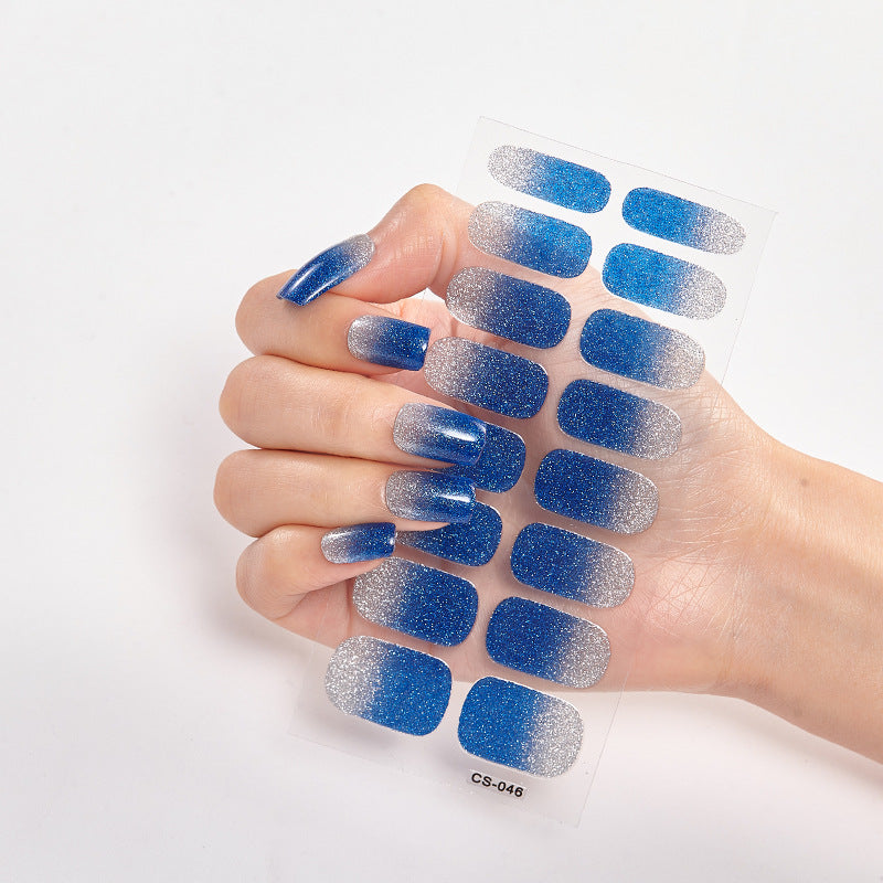 16-Color Solid Nail Stickers for Elegant Designs