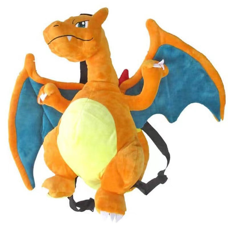 Large Plush Dragon Backpack for Students (Double Shoulder)