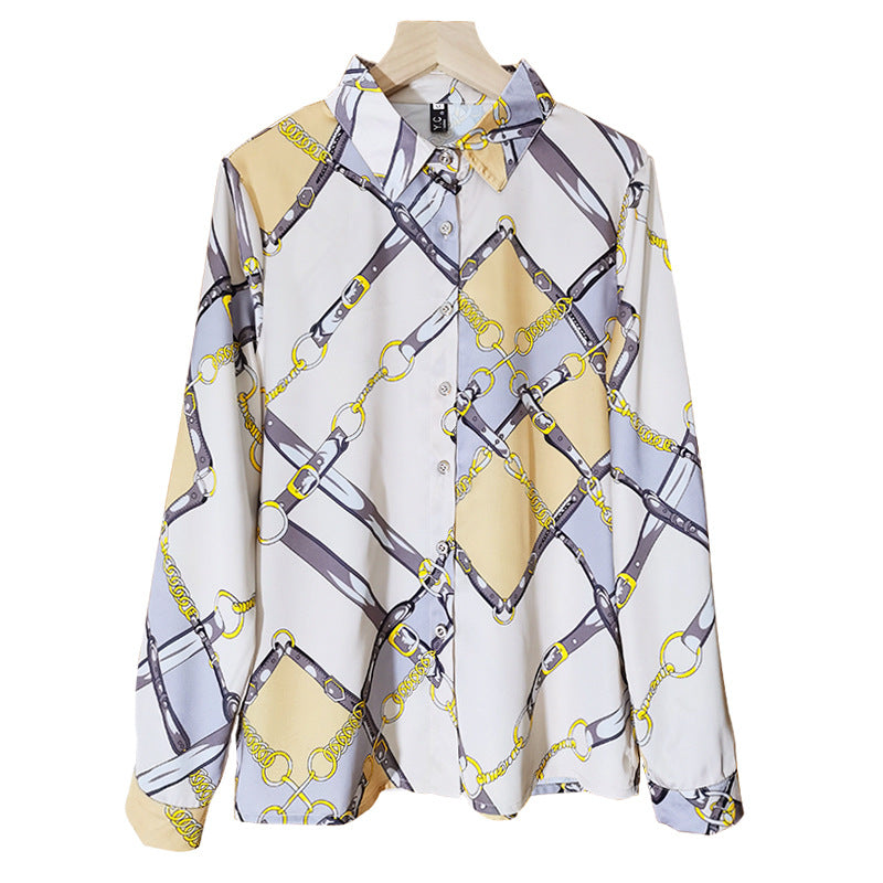Silk Shirt for Women - Fashionable Printed Blouse 2023