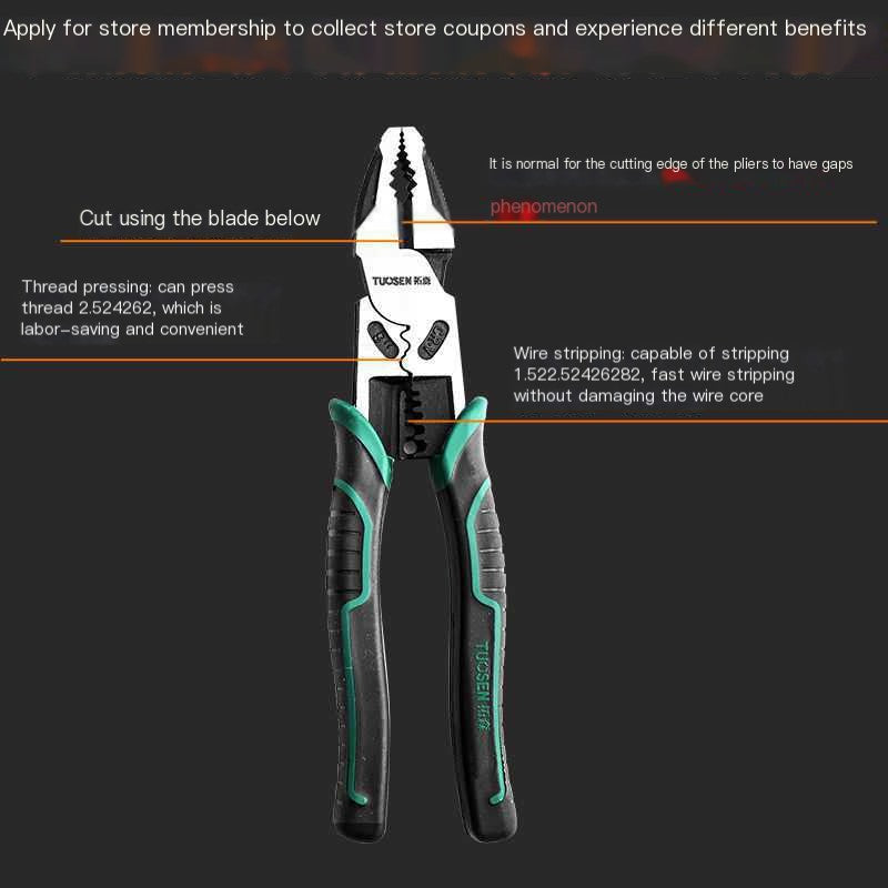 Multi-Function 6-Inch Needle Nose Pliers and Wrenches