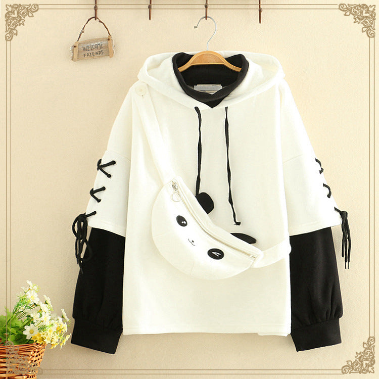 Women’s Two-Piece Fleece Hoodie, Casual Fall/Winter