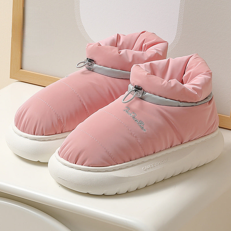 Winter Non-slip Cotton Shoes for Couples with Thick Soles