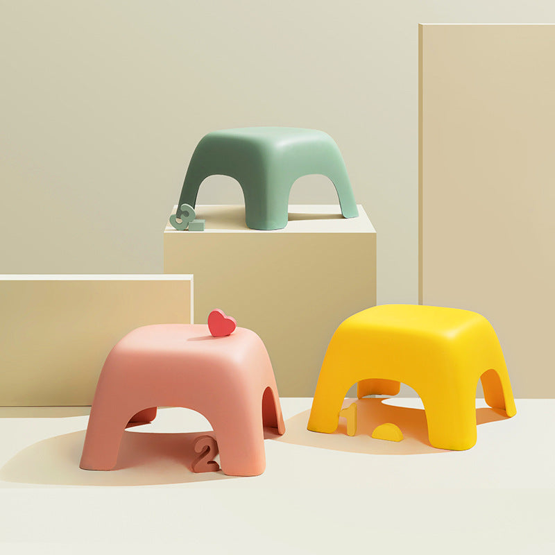 Cartoon Kids Plastic Stool for Home and Bathroom