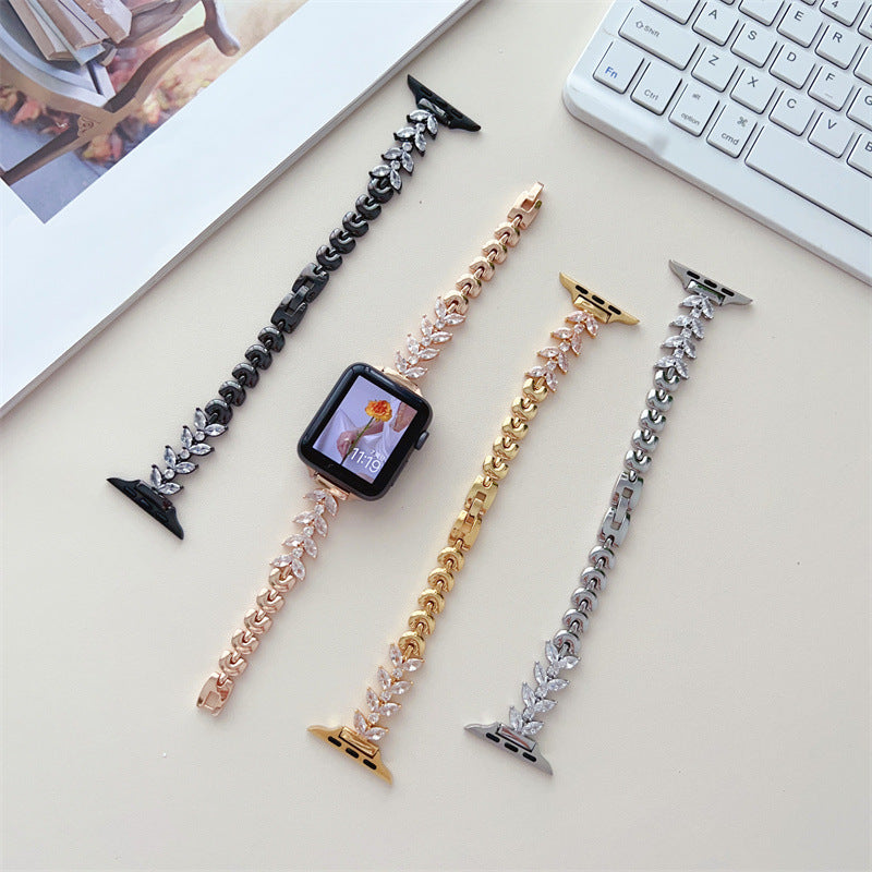 Mermaid Chain Diamond Strap Metal Women's Wristband