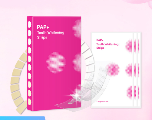 PAP+ 3D Teeth Whitening Strips for Stains and Yellowing