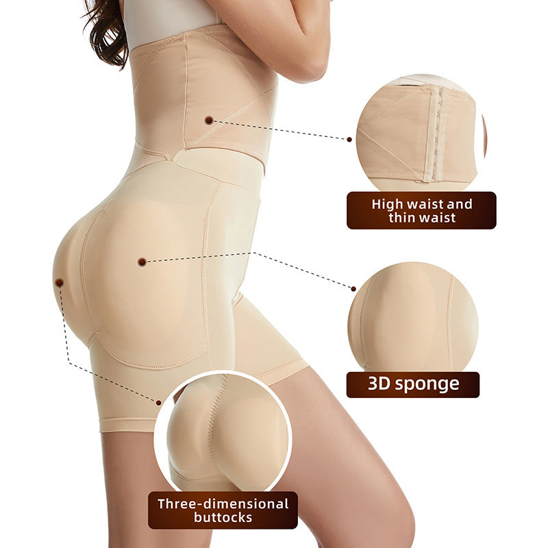 Body Shaping High-Waisted Compression Pants with Padding