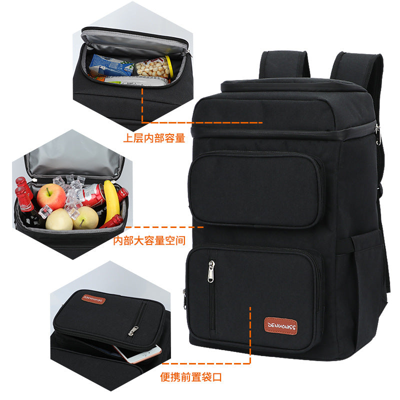 New Double-Layer Insulated Backpack for Outdoor Use