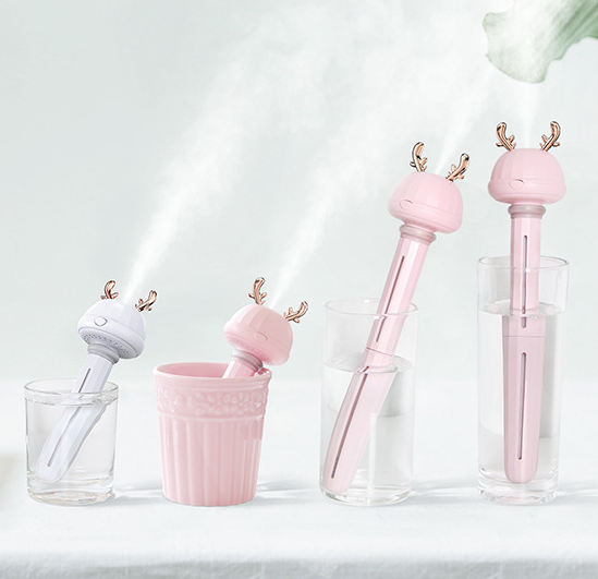 USB Mini Car Humidifier with Deer Antler Design