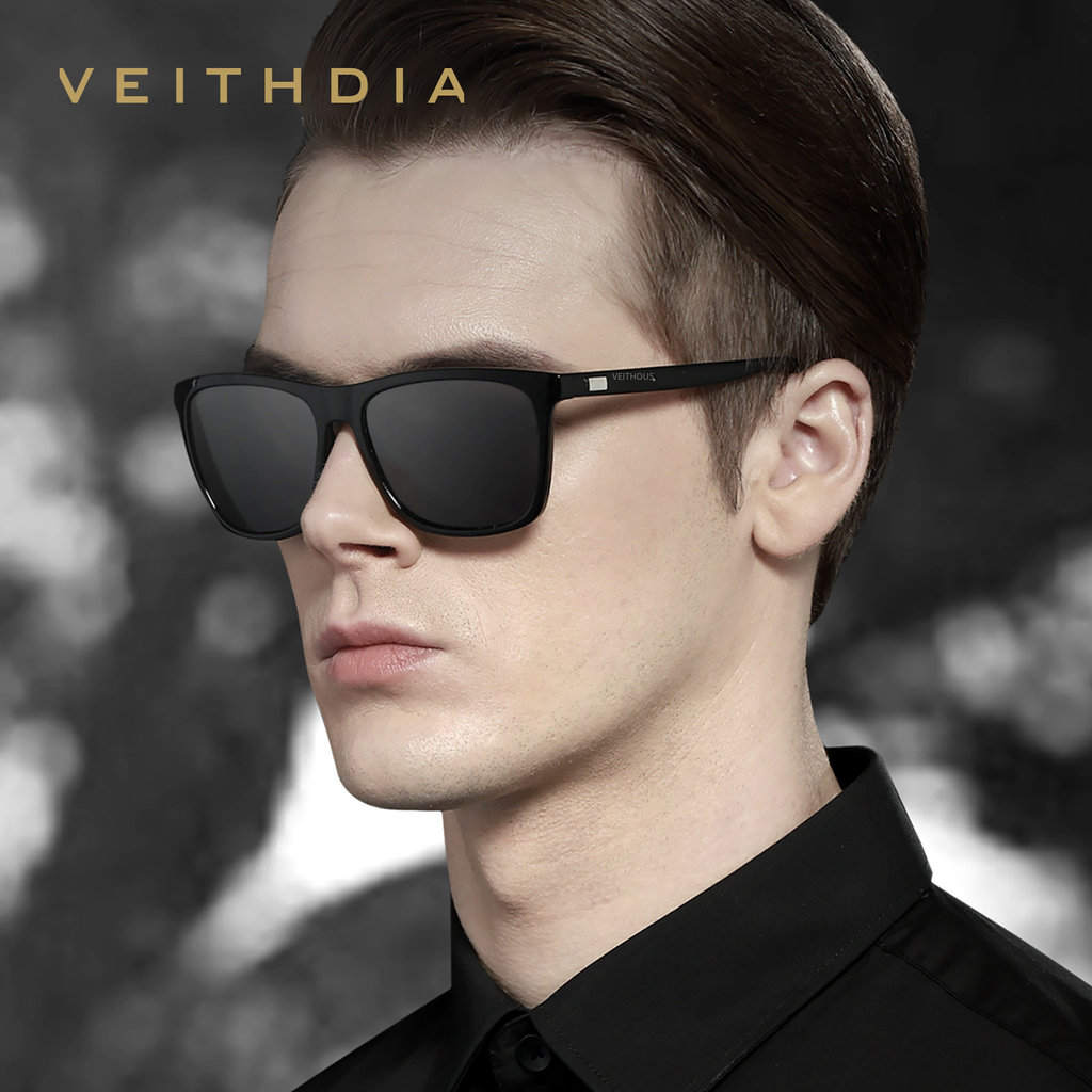 Unisex Aluminum Magnesium Square Polarized Sunglasses