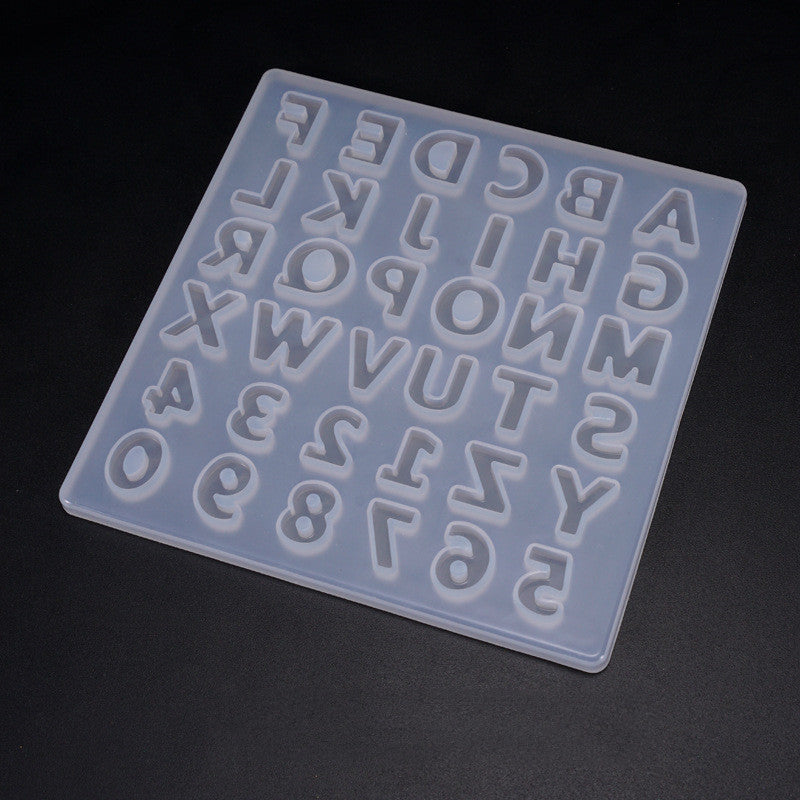 Silicone Letter Molds for Resin and Crystal Crafting
